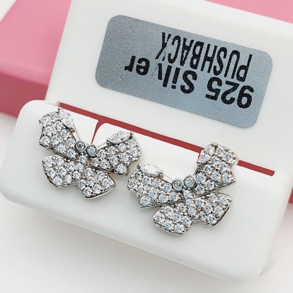 925 Sterling Silver Cubic Zirconia Earrings, U19254531 - Picture 6 of 11